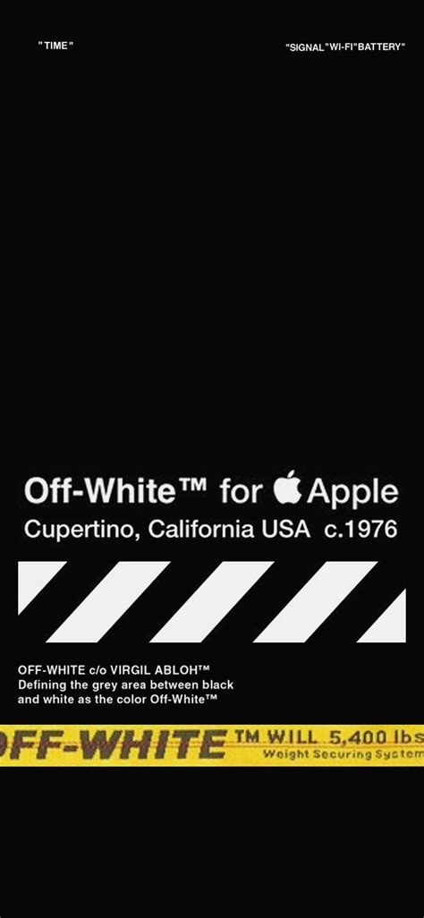 off white apple